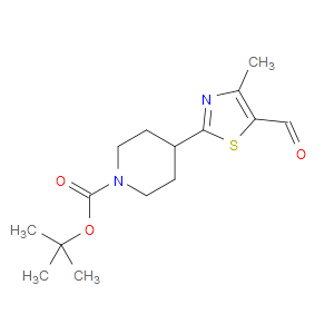 TERT-BUTYL 4-(5-FORMYL-4-METHYL-1,3-THIAZOL-2-YL)PIPERIDINE-1-CARBOXYLATE - Click Image to Close