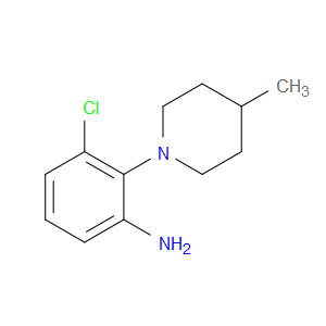 3-CHLORO-2-(4-METHYLPIPERIDIN-1-YL)ANILINE