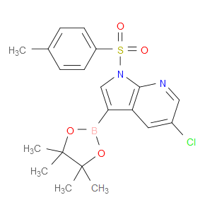 5-CHLORO-3-(4,4,5,5-TETRAMETHYL-1,3,2-DIOXABOROLAN-2-YL)-1-TOSYL-1H-PYRROLO[2,3-B]PYRIDINE