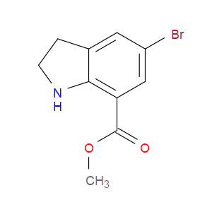 METHYL 5-BROMOINDOLINE-7-CARBOXYLATE - Click Image to Close