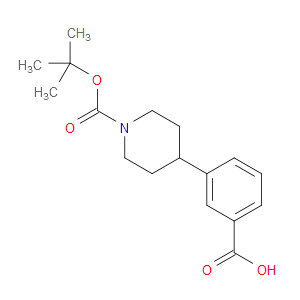 3-(1-(TERT-BUTOXYCARBONYL)PIPERIDIN-4-YL)BENZOIC ACID - Click Image to Close