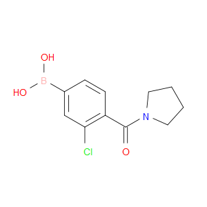 (3-CHLORO-4-(PYRROLIDINE-1-CARBONYL)PHENYL)BORONIC ACID - Click Image to Close