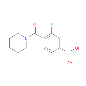 3-CHLORO-4-(PIPERIDINE-1-CARBONYL)PHENYLBORONIC ACID - Click Image to Close