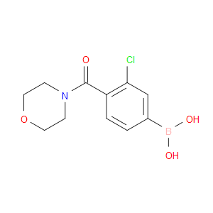 (3-CHLORO-4-(MORPHOLINE-4-CARBONYL)PHENYL)BORONIC ACID