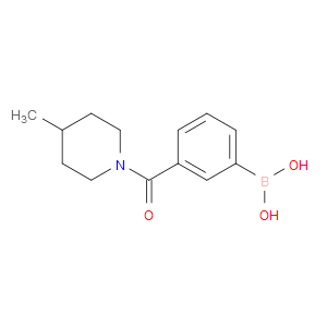 3-(4-METHYLPIPERIDINE-1-CARBONYL)PHENYLBORONIC ACID