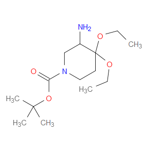 TERT-BUTYL 3-AMINO-4,4-DIETHOXYPIPERIDINE-1-CARBOXYLATE - Click Image to Close