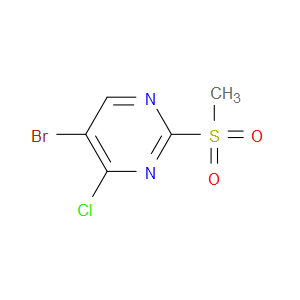 5-BROMO-4-CHLORO-2-(METHYLSULFONYL)PYRIMIDINE