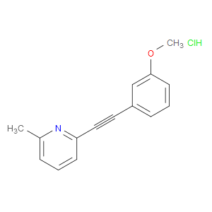 2-((3-METHOXYPHENYL)ETHYNYL)-6-METHYLPYRIDINE HYDROCHLORIDE