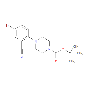 TERT-BUTYL 4-(4-BROMO-2-CYANOPHENYL)PIPERAZINE-1-CARBOXYLATE - Click Image to Close