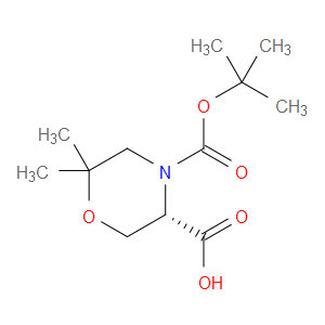 (S)-4-(TERT-BUTOXYCARBONYL)-6,6-DIMETHYLMORPHOLINE-3-CARBOXYLIC ACID - Click Image to Close