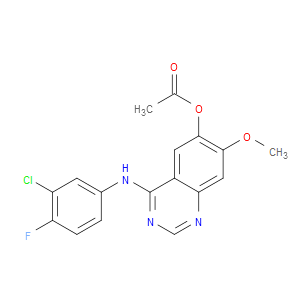4-((3-CHLORO-4-FLUOROPHENYL)AMINO)-7-METHOXYQUINAZOLIN-6-YL ACETATE - Click Image to Close