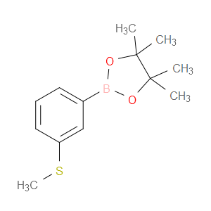 4,4,5,5-TETRAMETHYL-2-(3-(METHYLTHIO)PHENYL)-1,3,2-DIOXABOROLANE