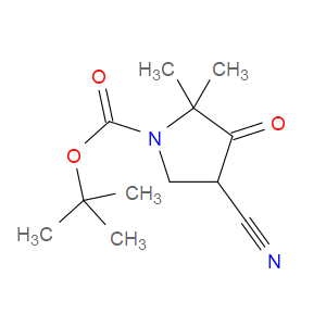 TERT-BUTYL 4-CYANO-2,2-DIMETHYL-3-OXOPYRROLIDINE-1-CARBOXYLATE - Click Image to Close