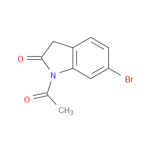 2H-INDOL-2-ONE, 1-ACETYL-6-BROMO-1,3-DIHYDRO-
