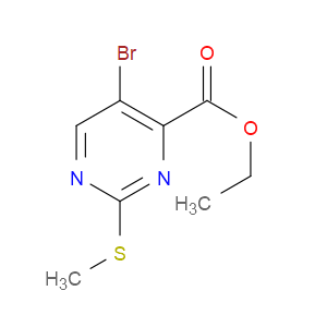 ETHYL 5-BROMO-2-(METHYLTHIO)PYRIMIDINE-4-CARBOXYLATE