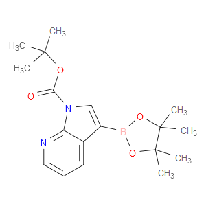 TERT-BUTYL 3-(4,4,5,5-TETRAMETHYL-1,3,2-DIOXABOROLAN-2-YL)-1H-PYRROLO[2,3-B]PYRIDINE-1-CARBOXYLATE