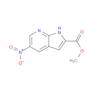 METHYL 5-NITRO-1H-PYRROLO[2,3-B]PYRIDINE-2-CARBOXYLATE