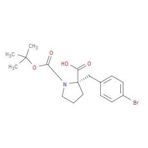 (S)-2-(4-BROMOBENZYL)-1-(TERT-BUTOXYCARBONYL)PYRROLIDINE-2-CARBOXYLIC ACID - Click Image to Close