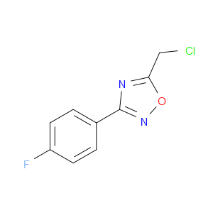 5-(CHLOROMETHYL)-3-(4-FLUOROPHENYL)-1,2,4-OXADIAZOLE