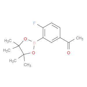 1-(4-FLUORO-3-(4,4,5,5-TETRAMETHYL-1,3,2-DIOXABOROLAN-2-YL)PHENYL)ETHANONE