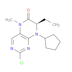 (R)-2-CHLORO-8-CYCLOPENTYL-7-ETHYL-5-METHYL-7,8-DIHYDROPTERIDIN-6(5H)-ONE