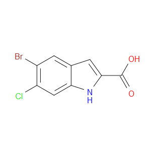 5-BROMO-6-CHLORO-1H-INDOLE-2-CARBOXYLIC ACID - Click Image to Close