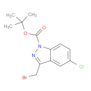 TERT-BUTYL 3-(BROMOMETHYL)-5-CHLORO-1H-INDAZOLE-1-CARBOXYLATE - Click Image to Close