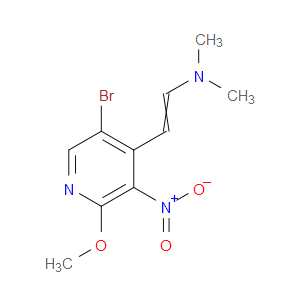 ETHENAMINE, 2-(5-BROMO-2-METHOXY-3-NITRO-4-PYRIDINYL)-N,N-DIMETHYL- - Click Image to Close