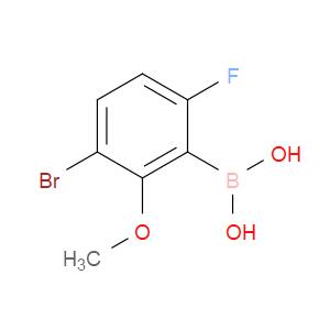 3-BROMO-6-FLUORO-2-METHOXYPHENYLBORONIC ACID - Click Image to Close