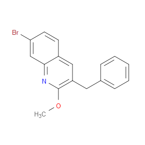 3-BENZYL-7-BROMO-2-METHOXYQUINOLINE