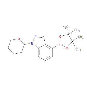 1-(TETRAHYDROPYRAN-2-YL)-4-(4,4,5,5-TETRAMETHYL[1,3,2]DIOXABOROLAN-2-YL)-1H-INDAZOLE