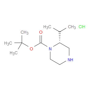 (R)-TERT-BUTYL 2-ISOPROPYLPIPERAZINE-1-CARBOXYLATE HYDROCHLORIDE