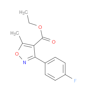 ETHYL 3-(4-FLUOROPHENYL)-5-METHYLISOXAZOLE-4-CARBOXYLATE - Click Image to Close