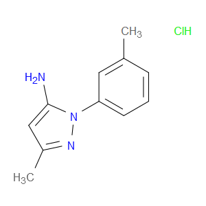 3-METHYL-1-(3-METHYLPHENYL)-1H-PYRAZOL-5-AMINE HYDROCHLORIDE - Click Image to Close