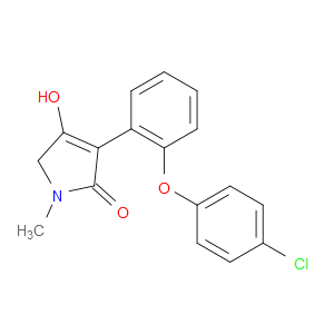 3-(2-(4-CHLOROPHENOXY)PHENYL)-4-HYDROXY-1-METHYL-1H-PYRROL-2(5H)-ONE - Click Image to Close