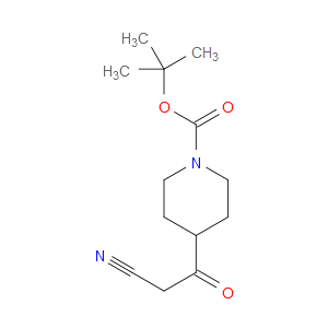 TERT-BUTYL 4-(2-CYANOACETYL)PIPERIDINE-1-CARBOXYLATE - Click Image to Close