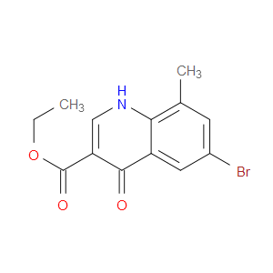 ETHYL 6-BROMO-4-HYDROXY-8-METHYLQUINOLINE-3-CARBOXYLATE - Click Image to Close
