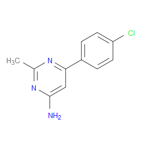 6-(4-CHLOROPHENYL)-2-METHYLPYRIMIDIN-4-AMINE