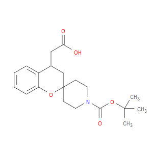 2-(1'-(TERT-BUTOXYCARBONYL)SPIRO[CHROMAN-2,4'-PIPERIDINE]-4-YL)ACETIC ACID - Click Image to Close