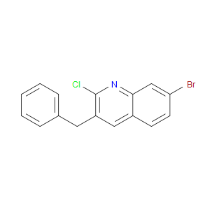 3-BENZYL-7-BROMO-2-CHLOROQUINOLINE