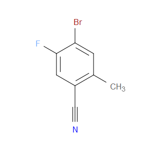 4-BROMO-5-FLUORO-2-METHYLBENZONITRILE - Click Image to Close