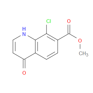METHYL 8-CHLORO-4-OXO-1,4-DIHYDROQUINOLINE-7-CARBOXYLATE - Click Image to Close