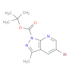 TERT-BUTYL 5-BROMO-3-METHYL-1H-PYRAZOLO[3,4-B]PYRIDINE-1-CARBOXYLATE - Click Image to Close