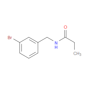 N-(3-BROMOBENZYL)PROPANAMIDE - Click Image to Close