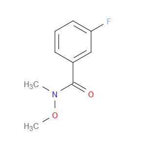 3-FLUORO-N-METHOXY-N-METHYLBENZAMIDE - Click Image to Close