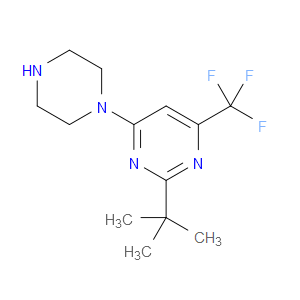 2-(TERT-BUTYL)-4-(PIPERAZIN-1-YL)-6-(TRIFLUOROMETHYL)PYRIMIDINE