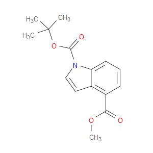 1-TERT-BUTYL 4-METHYL 1H-INDOLE-1,4-DICARBOXYLATE - Click Image to Close