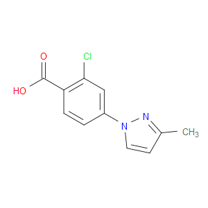 2-CHLORO-4-(3-METHYL-1H-PYRAZOL-1-YL)BENZOIC ACID