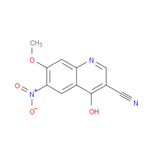 4-HYDROXY-7-METHOXY-6-NITROQUINOLINE-3-CARBONITRILE - Click Image to Close