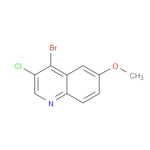 4-BROMO-3-CHLORO-6-METHOXYQUINOLINE - Click Image to Close